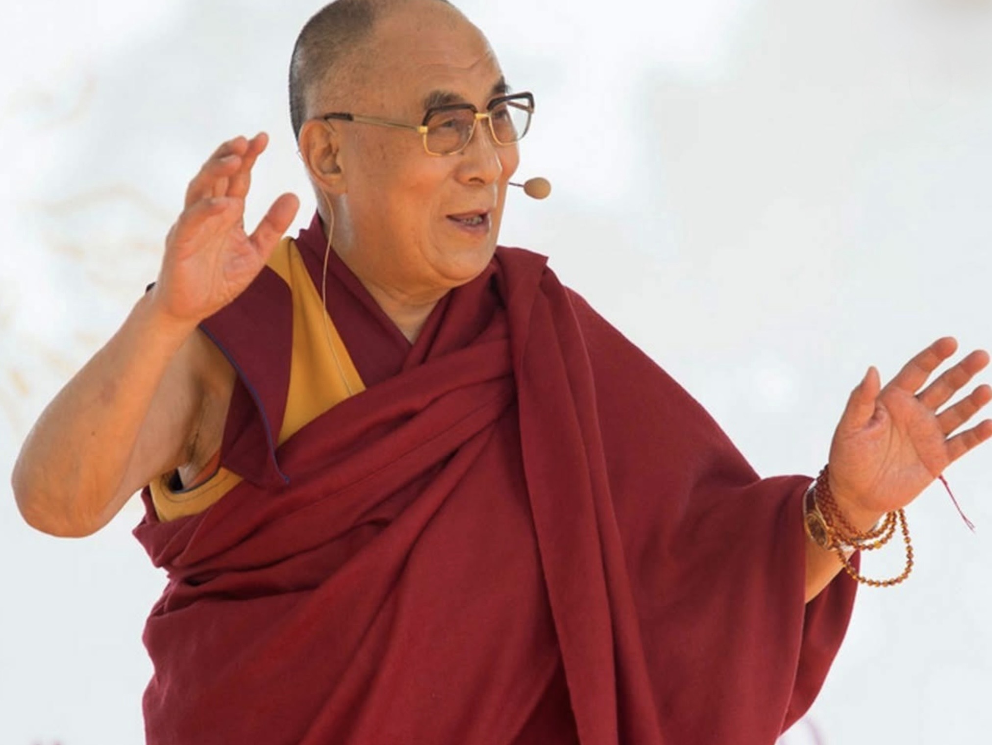 His Holiness the 14th Dalai Lama teaching